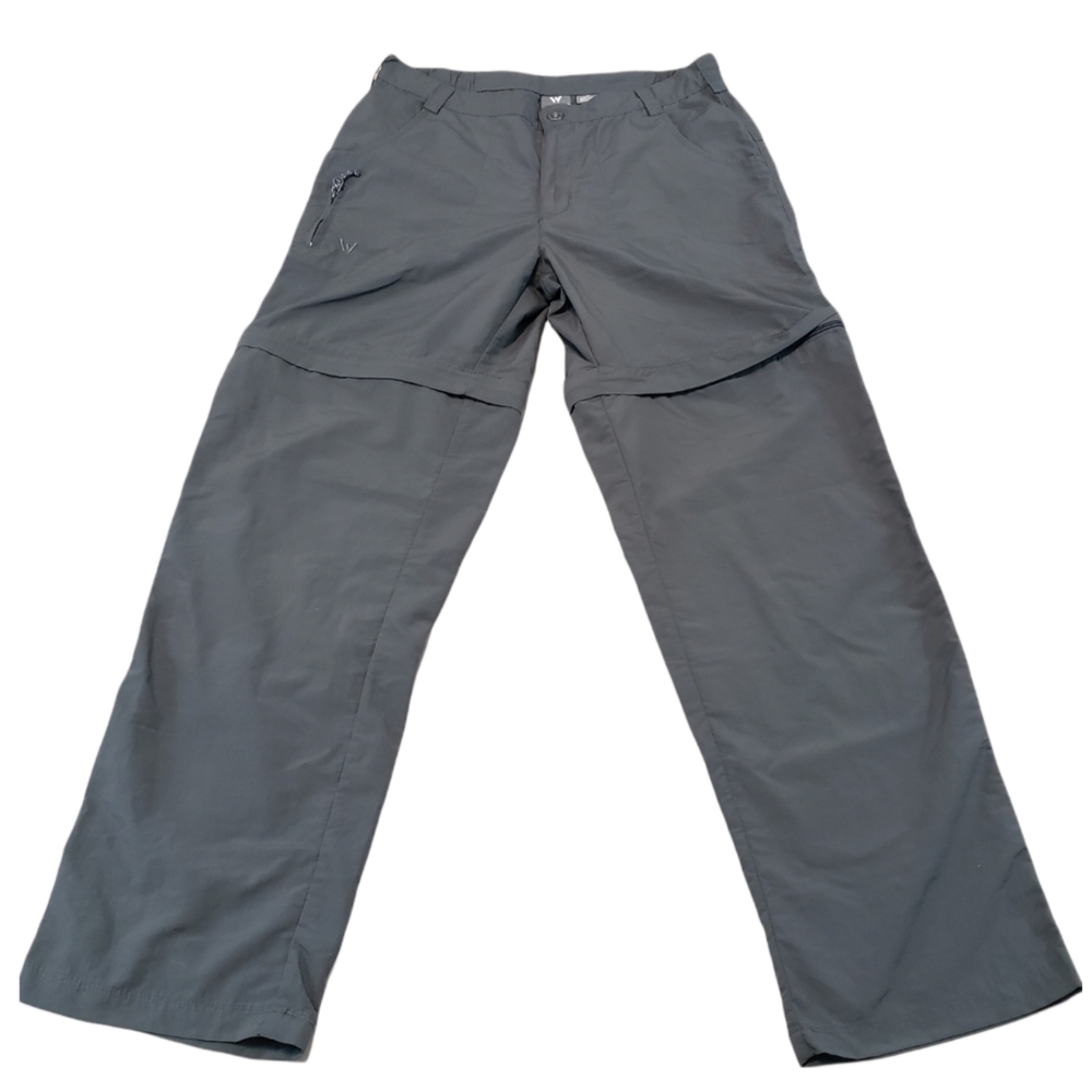 White Sierra Pants Size Medium Convertible Pants Shorts Hiking Outdoors